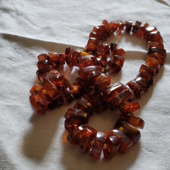 Vintage Handcrafted Natural Baltic Amber Necklace